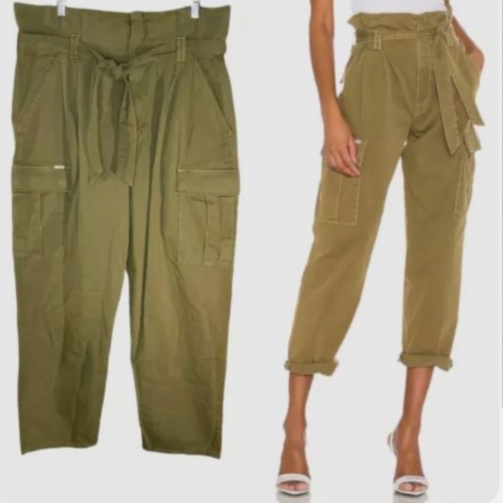 Mother NWT Paperbag Greaser Pleated  Cargo Pants